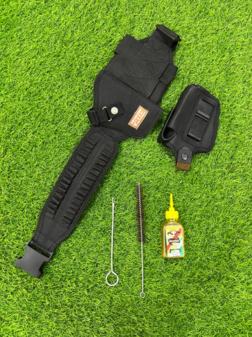 parachute camo belt + in out pistl pouch