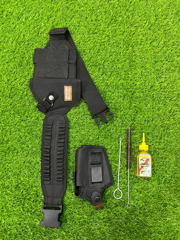 parachute camo belt + in out pistl pouch