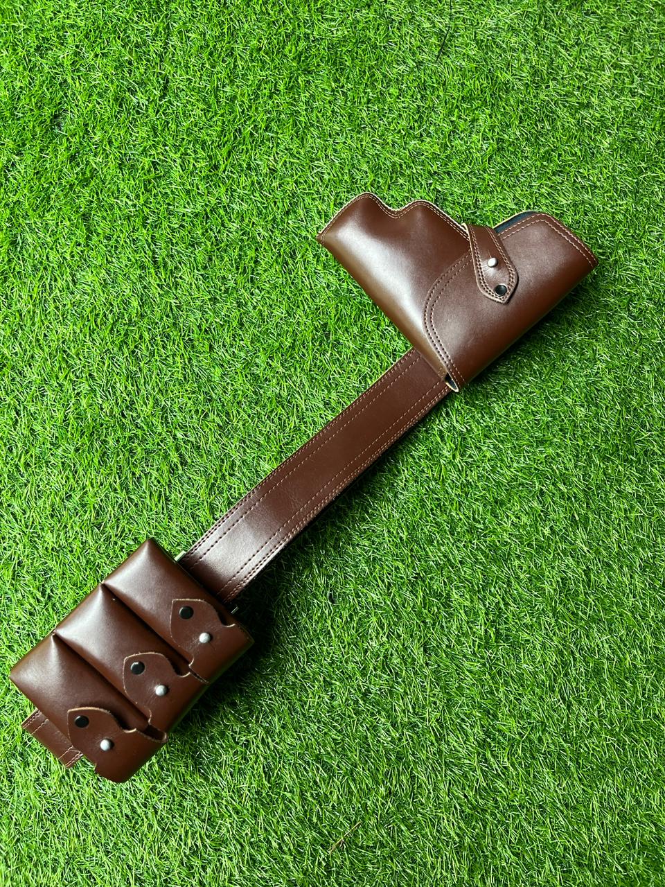 Luxury Leather Pistol Belt – Handcrafted for Professionals 🔫