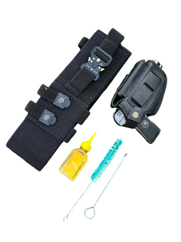 3 in 1 deal elastic belt + inner outer pistl pouch with free cleaning kit